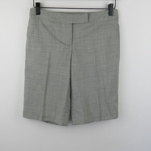 Aeve 100% Wool Plaid Trouser Shorts sz 2 - Picture 1 of 9